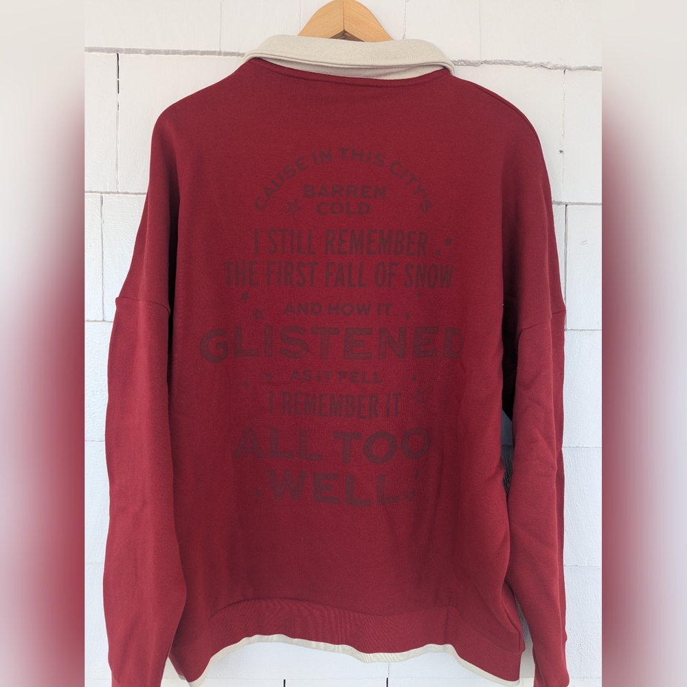 New! Taylor Swift Red All Too Well Sweatshirt Size Large - Picture 7 of 7